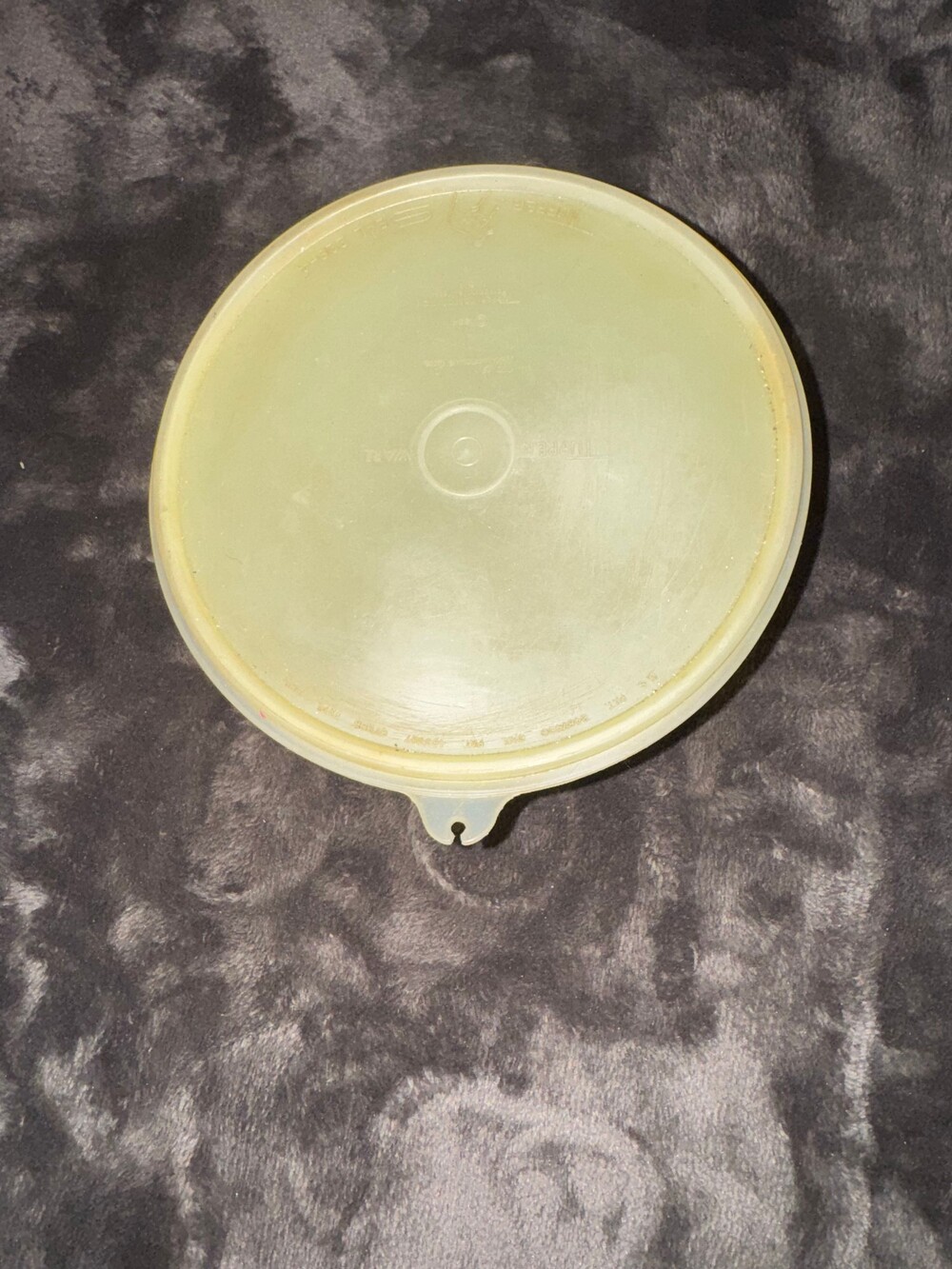 Vintage Tupperware Wonderlier Yellow Plastic Bowl with Lid Vintage